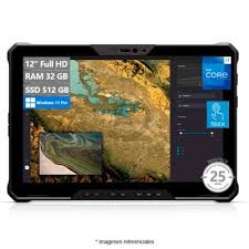 Tablet Dell Latitude 7230 Rugged Extreme, Intel Core i7-1260U Hasta 4.7 GHz, RAM 32GB, SSD 512GB, GPS NEO-M9N, Pantalla 12" Full HD Touch, Windows 11 Pro