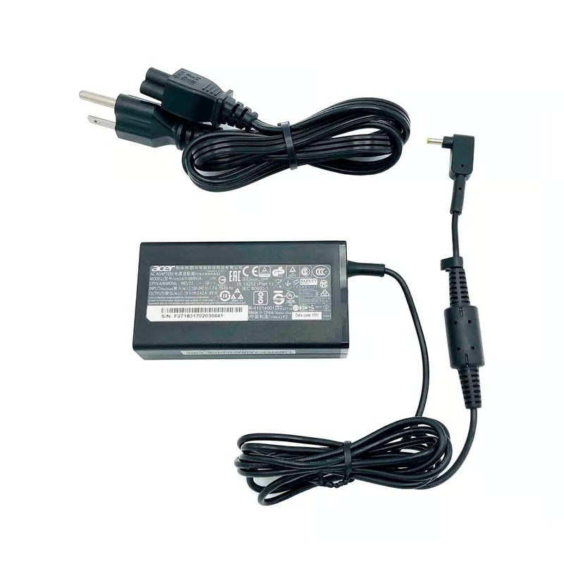 CARGADOR PARA ACER 19V 3.42A 65W, PUNTA 5.5*1.7MM - GENERICO