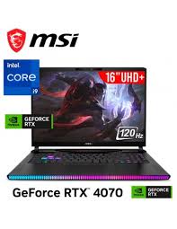 LAPTOP GAMER MSI GE68HX 14VGG-247US I9-14900HX 32GB 2TB SSD T. VIDEO RTX 4070 8GB 16 UHD+ 120HZ WINDOWS 11