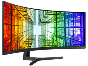 Monitor Samsung LS49A950UINXZA, 49" VA UltraWide DQHD (5120 x 1440), Curvo (1800R), HDMI, DP, USB, USB-C, LAN, 60Hz, 4ms, Adobe RGB 92%