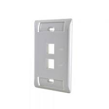 Face Plate De 2 Puertos Angular Color Blanco Commscope