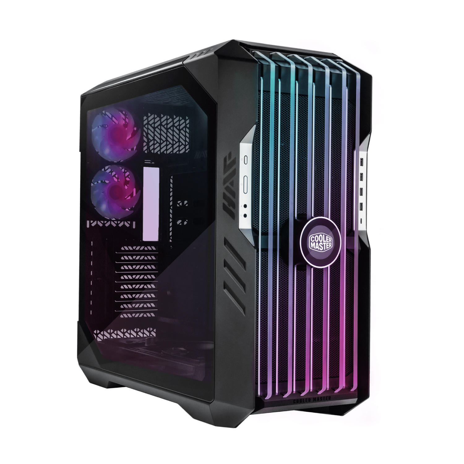 CASE COOLER MASTER HAF 700 EVO TITANIUM GREY C/VENTANA TRANSP. ACERO