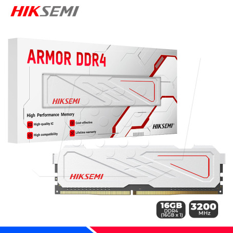 MEMORIA DDR4 3200 HIKSEMI ARMOR 16GB WHITE