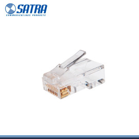 Conector Rj-45 Cat 6 Transparente Satra