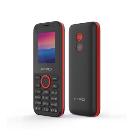 CELULAR IPRO A6MINI , 1.77", 600MAH, 2G, BLACK/RED