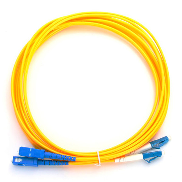 PATCH CORD DE FIBRA OPTICA SC/SC DUPLEX MONOMODO COLOR AMARILLO DE 3 METROS - NEXCONEC