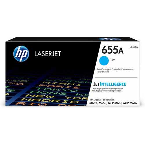 TONER HP CF451A (655A) CYAN ENT M652/M681 10.5KPG