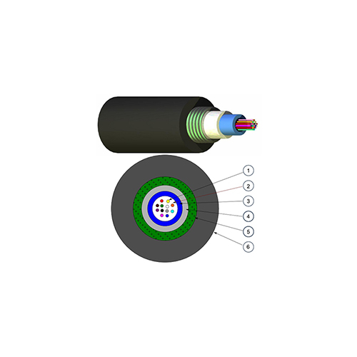 CABLE DE FIBRA OPTICA DE 12 HILOS MONOMODO ANTIROEDOR CON ARMADURA METALICA LSZH - NEXCONEC COD: CFA12-A1B