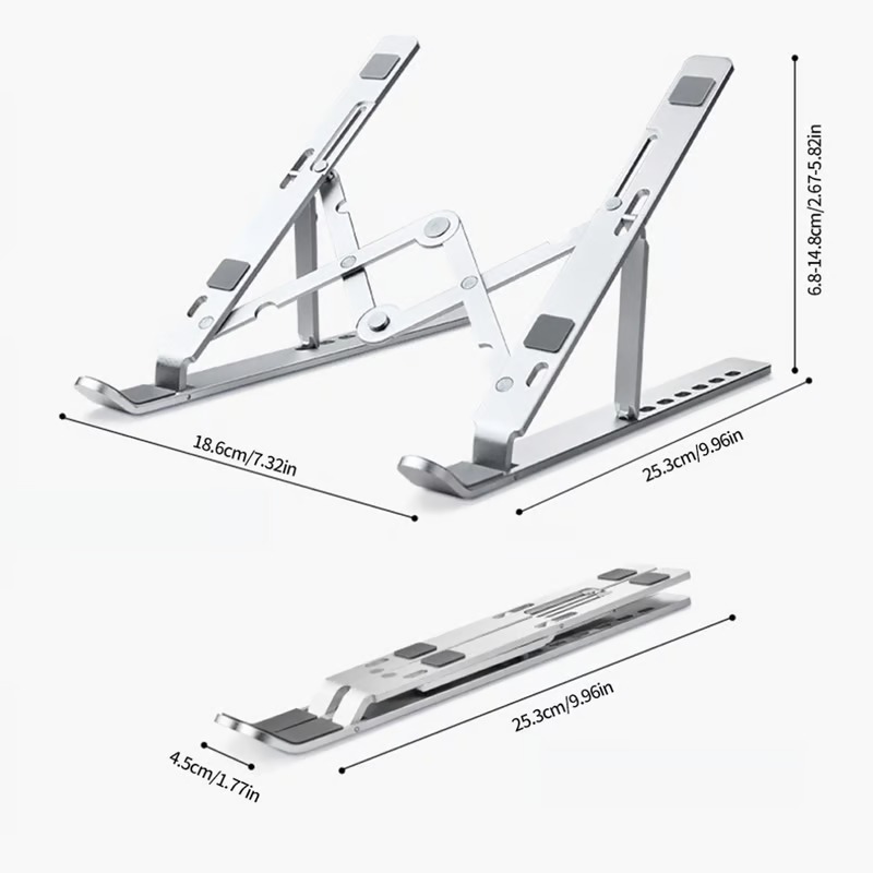 STAND P/LAPTOP 10/17.3 ALUMINIO Plegable Portatil