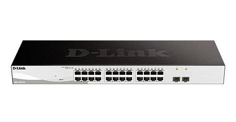 switch d-link dgs-1210 series, capa l2/l3, 24 rj-45 gbe, 2 puertos sfp 1gbe.[@@@]capa