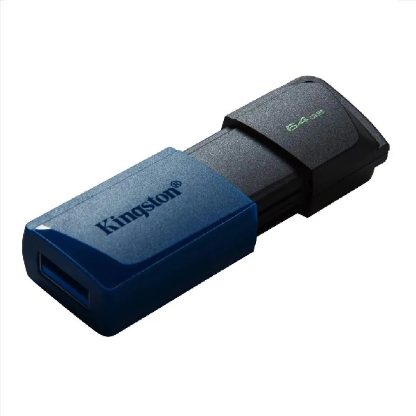 memoria flash usb kingston datatraveler exodia m,64gb, usb 3.2 gen 1, azul[@@@]presen