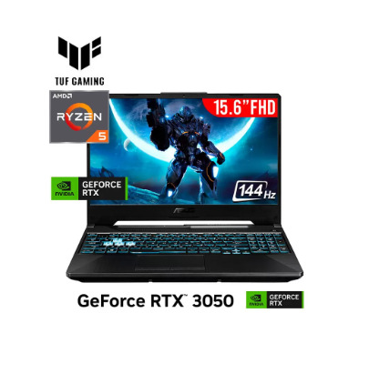 LAPTOP GAMER ASUS TUF A15 FA506NC-HN006 RYZEN 5-7535HS 8GB 512GB SSD RTX 3050 4GB 15.6 FHD 144HZ FREEDOS (90NR0JF7-M007P0)