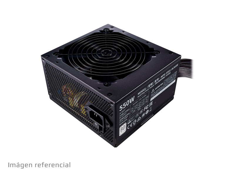 FUENTE PODER COOLER MASTER MWE BRONZE V3 FR 550W A/US CABLE MPE-5501-ACAAW-3BUS