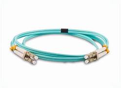 PATCH CORD DE FIBRA OPTICA LC/SC DUPLEX MULTIMODO OM3 COLOR AQUA DE 3 METROS - FSP