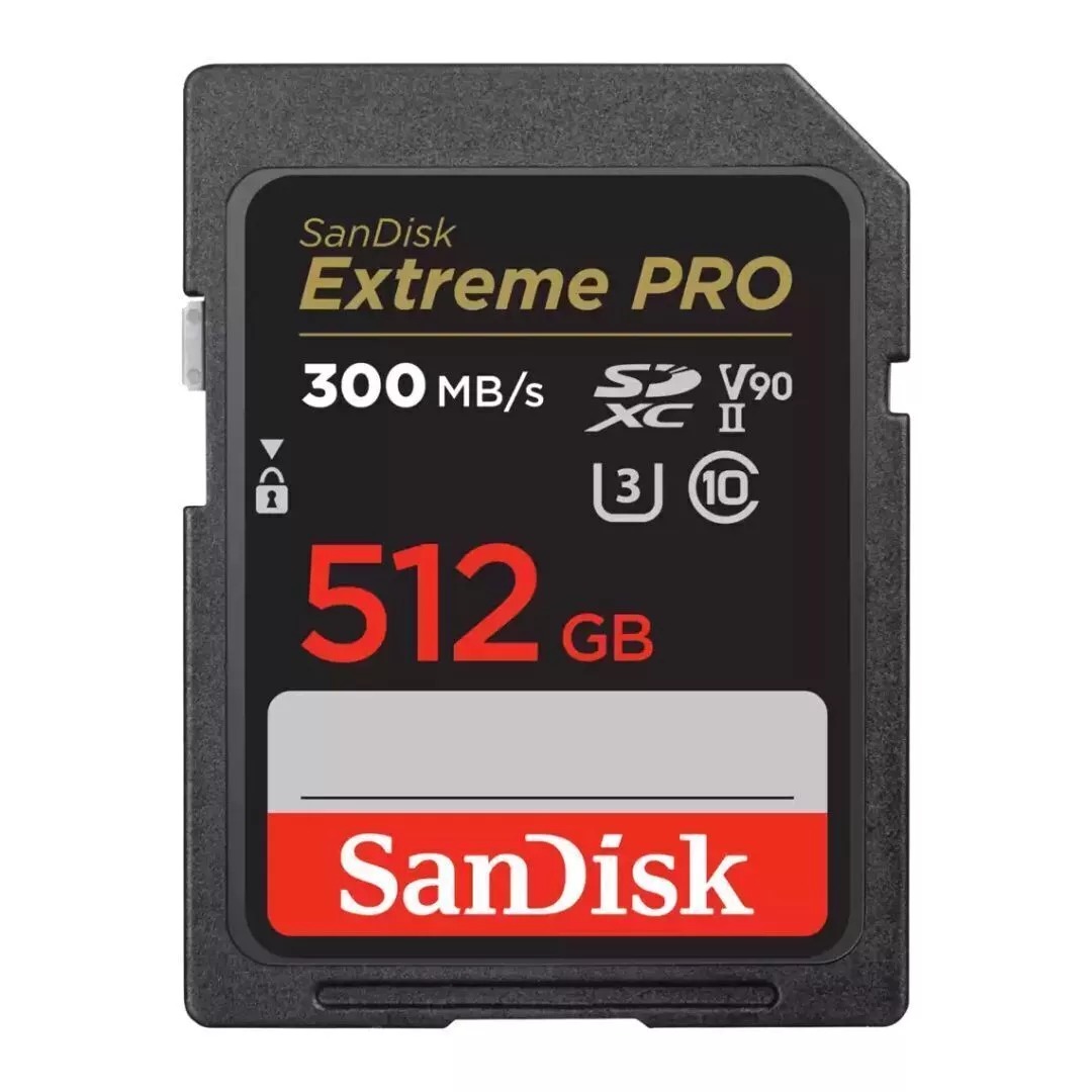 MEMORIA SD SANDISK EXTREME PRO 512GB 300MBS