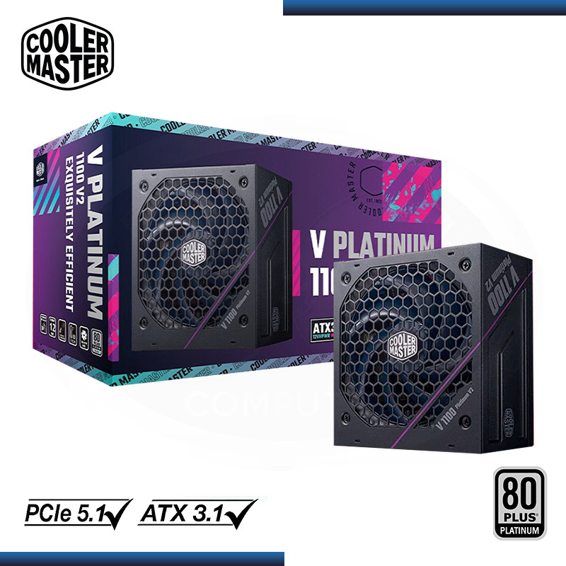 FUENTE COOLER MASTER V PLATINUM 1100W V2 80 PLUS MODULAR