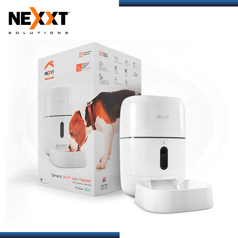 DISPENSADOR INTELIGENTE DE ALIMENTO NEXXT, WiFi, CAMARA INTEGRADA, NHA-P610