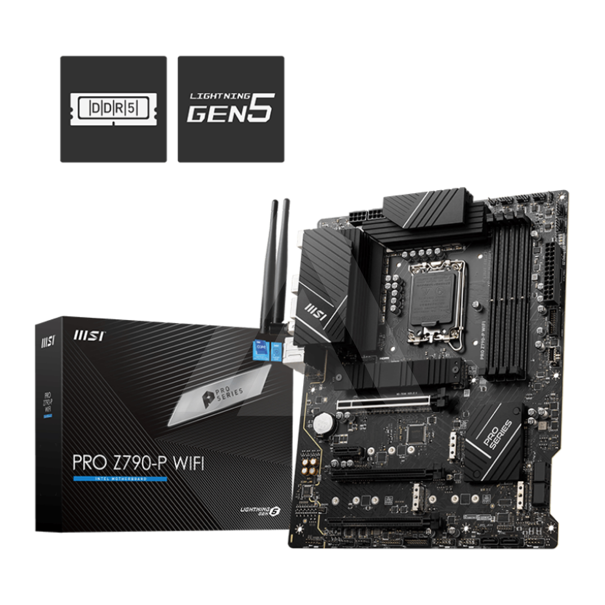 LGA 1700  INTEL MSI PRO Z790-P WIFI 4 DDR5 192 GB 7000 MHZ OC DP ATX