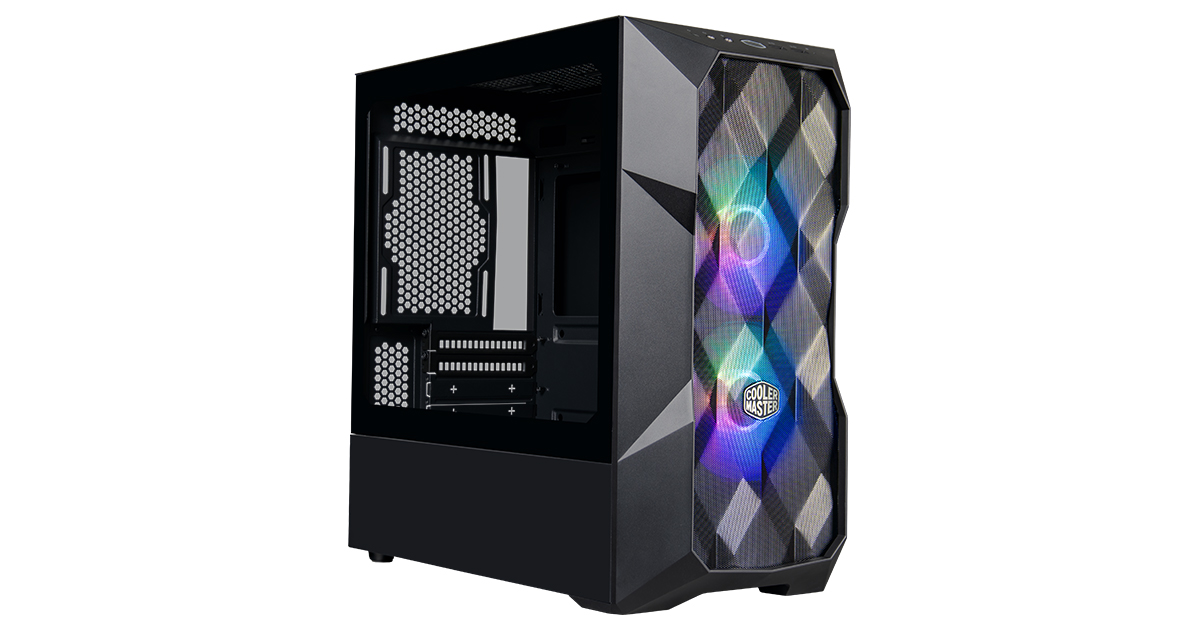 CASE COOLER MASTER TD300 MESH BLACK C/VENTANA TRANSP. ACERO PLASTICO