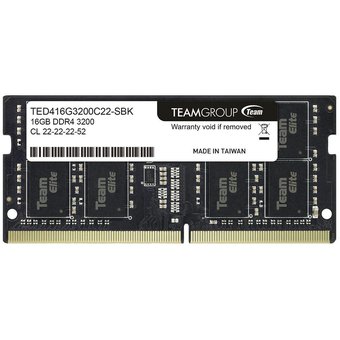 memoria so-dimm teamgroup elite, 16gb ddr4-3200mhz (pc4-25600) 1.2v, cl22[@@@]