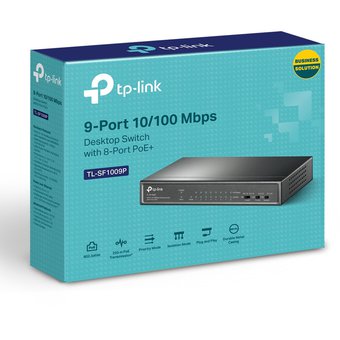 TP-Link TL-SF1009P - Conmutador - sin gestionar