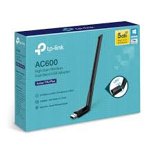 ADAPTADOR USB INALAMBRICO AC600 ANTENA 5DBI DOBLE BANDA ARCHER T2U PLUS TP-LINK