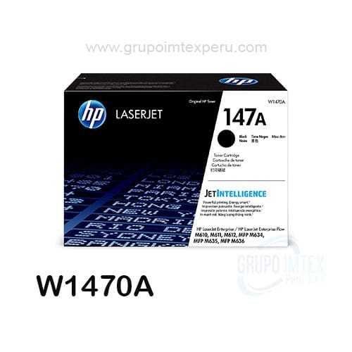 TONER HP 147Y W1470Y L.J. 107A BLACK 42,000 PGS