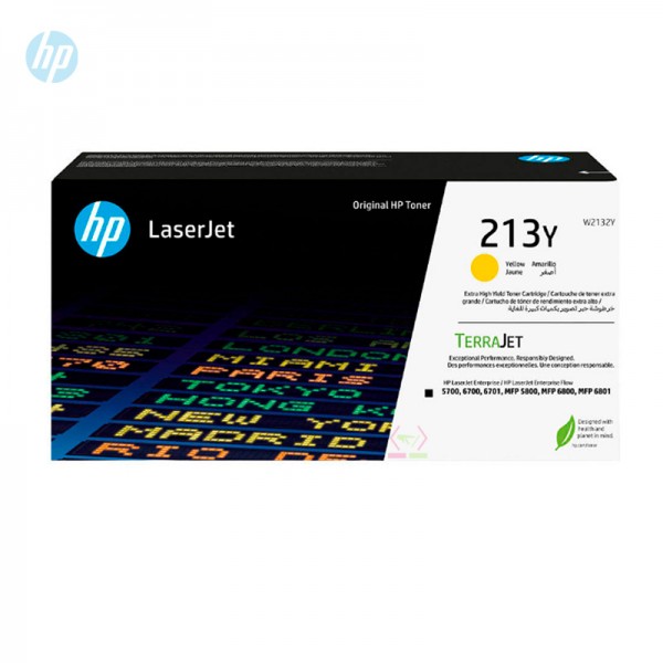 TONER HP W2132Y (213Y) LJ 5800 ENT. YELLOW 12K PGS