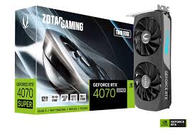 GEFORCE ZOTAC RTX4070 SUPER TRINITY BLACK EDITION OC 12G ZT-D40720J-10P