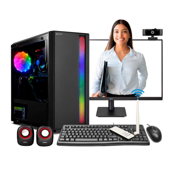 Computadora Intel Core i5 13400, RAM 16GB DDR4, SSD 1TB M2, PLACA H610, MONITOR 22 FULL HD, FUENTE RELA 400W TECLADO Y MOUSE