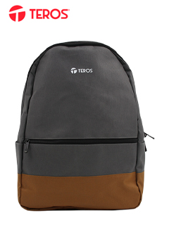 BACKPACK TEROS GRIS/MARRON