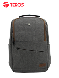 BACKPACK TEROS GRIS/MARRON