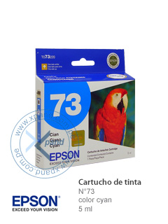 TINTA EPSON T-73 CYAN